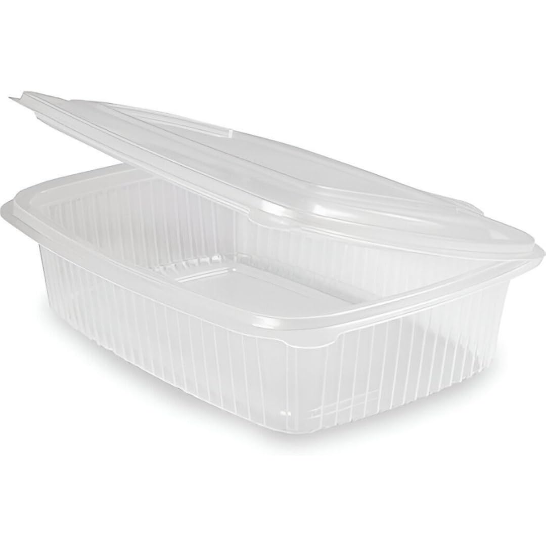 50 Tapers para Comida Hermetico de Plástico PP Reutilizables con Tapa Bisagra. Apto para Microondas, Congelador y Lavavajillas. Tuppers para Alimentos Calientes o Fríos (500ml) — view 11