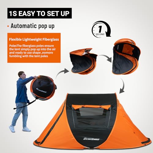 EchoSmile 2 Person Easy Setup Tent