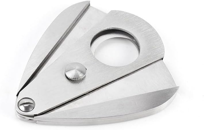 Cigar Cutter Teardrop Stainless Steel Silver Metal Guillotine Scissors Portable Pocket Smoking Accessories