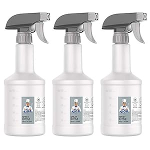 MR.SIGA Sprühflasche zerstäubere Wassersprühflasche verstellbare Nebelsprühflasche zum bügeln für Pflanzen Friseur Küche Backen wiederverwendbar, 3er-Pack, 16 Unzen