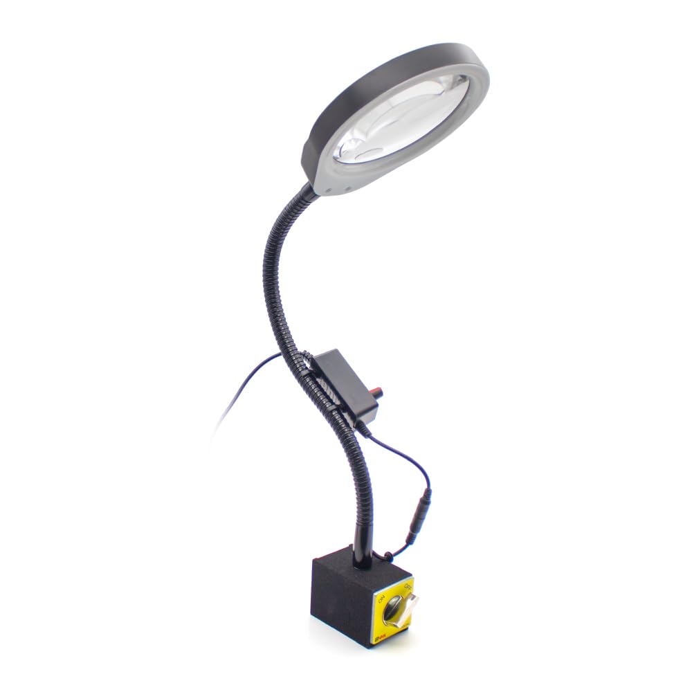 Toplionace Lupa Industrial X05 con Luces LED para Reparación Electrónica - Lámpara de Inspección de Circuitos con Lente de Cristal de Alta Definición