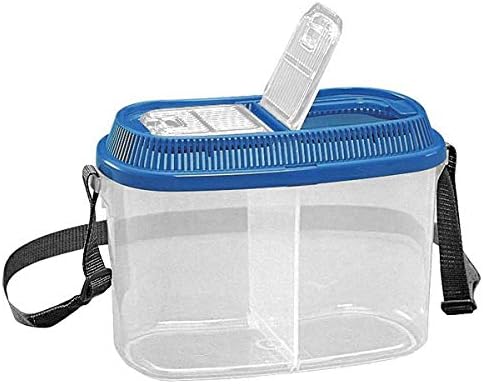 IRIS USA Small Animal Insect Habitat Bug Cage with Shoulder Strap, Clear (301400)
