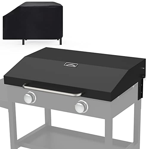 2026 Upgraded Lid for Blackstone Griddle Lid 28 Inch, BBQ Future Hinged Hard Cover with Thermometer & Reinforced Hinge Compatible with 28" Models 1517 2206 1853 1885 & More by MixRBBQ - Used condition - US$96.12