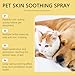 AGUPPO 2Pcs Pet Skin Treatment Spray for Dogs & Cats, Reduces Scratching, Cat Itchy Skin Treatment