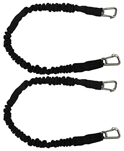 Extreme Max Black 24" 3006.2373 BoatTector High-Strength Line Snubber & Storage Bungee, Value