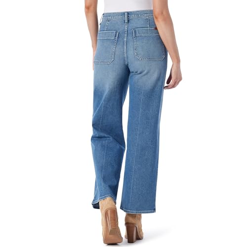 Jessica Simpson Women's Starstruck High Rise Wide Leg Jean with Patch Pockets Standard3