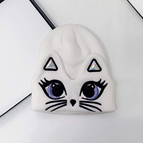Bonnet femmes épais style chat idéal pour le campus en hiver