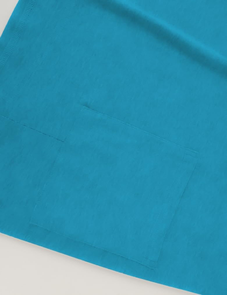 Poetsky Womens Tunic Tops for Leggings with Pockets Vneck 3/4 Length Sleeve Shirt Casual Long T-Shirts S-3XL - Image 4