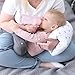 LENOTEX Cotton Nursing Pillow for Breastfeeding & Bottle Feeding - Skin-Friendly Washable Mini Arm Pillow with Ergonomic Support for Mom, Portable Design (Stars)