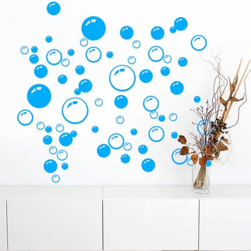 VORCOOL Bubble Wall Stickers Removable Wall Art Decals Decoration (Blue) - Image 2