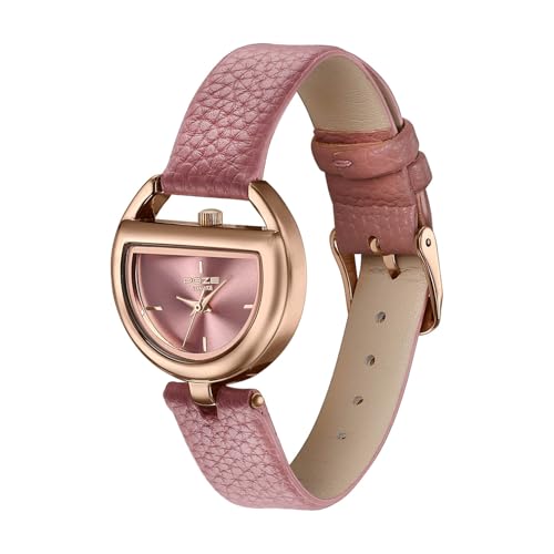 Image of Sonata Poze 8 Quartz Analog with Pink Dial Pink PU Leather Strap Watch for Women - SP80159WL01W