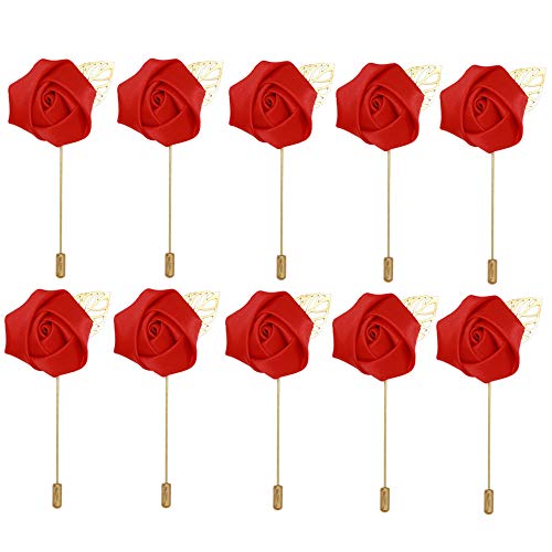 Épingles à nourrice rose rouge pour costume avec attache sécurisée et tissu préservé
