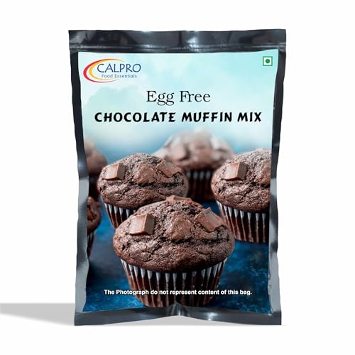 Image of Egg Free Chocolate Muffin Mix: Instant Premix for Baking | Richness In Mouth, Soft And Favourite, Buttery Flavour ! Melt-In-Mouth -100% Vegetarian ! Muffin Mix 450G