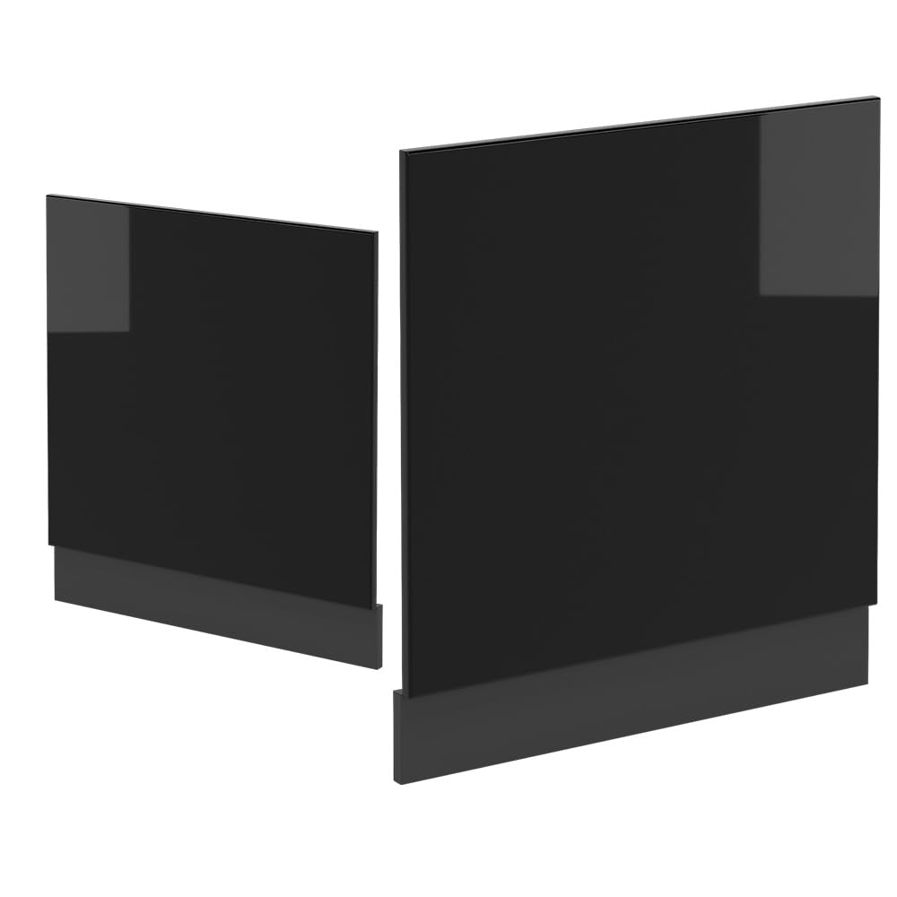 Vicco Pannello frontale R-Line, Nero lucido, 60 cm senza piano di lavoro, per la libera combinazione all'interno di sistemi cucina modulari