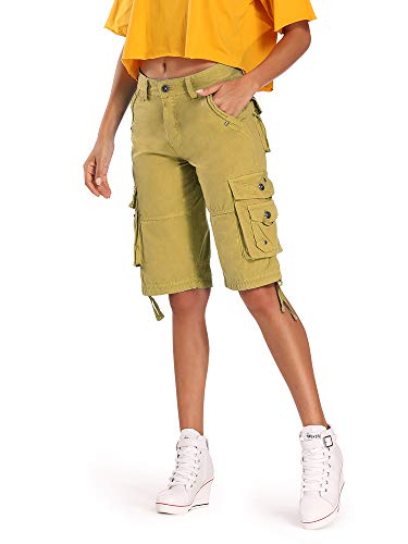 Short Femmes à Poches Multiples en Toile Légère et Confortable