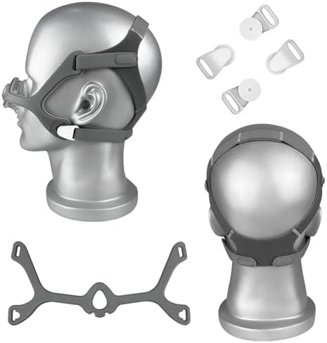 2 Packs CPAP Wisp Headgear With 1 Headgear Frame and 4 Magnetic Clips Compatible with Respironics Wisp Nasal CPAP/BiPAP Mask Size Standard