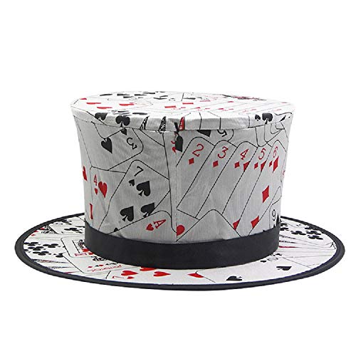 [神話広場] ハトが出てくる 魔法 の 帽子 マジック ハット 舞台 ハロウィン クリスマス パーティ 手品 道具 折りたたみ式 スプリング トランプ 柄