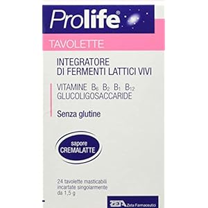 Prolife Integratore Alimentare Fermenti Lattici – 24 Tavolette Masticabili