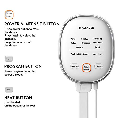 Leg Massager for Circulation Massage and Relaxation Calf Feet Foot with 6 Modes 3 Intensities