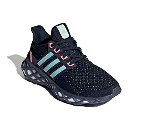 adidas Girl's Ultraboost Web DNA (Big Kid) Off-White/Off-White/Bliss Blue 6.5 Big Kid M