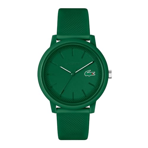 Lacoste Reloj Analógico de Cuarzo para Hombre o Mujer, con una elegante correa de silicona con textura petit piqué