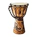 Djembe Drum Solid Wood Deep Carved Bongo Congo African Drum - 12