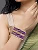 Jewar Mandi Indian Bollywood Bangle Bracelet Set for Women – 24 Piece (2 Dozen) Multicolor Alloy Gold Tone Stacking Jewelry for Weddings, Parties, Festivals & Gifts (Purple, 2.10) #2