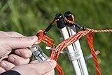 horizont Hundezaun 50m lang 90cm hoch, elektrifizierbar, Hundenetz, Zaun für Garten, Hundezaun Camping, 14 Kunststoffpfähle mit Doppelspitze, mobiler Hundezaun, Hundeauslauf