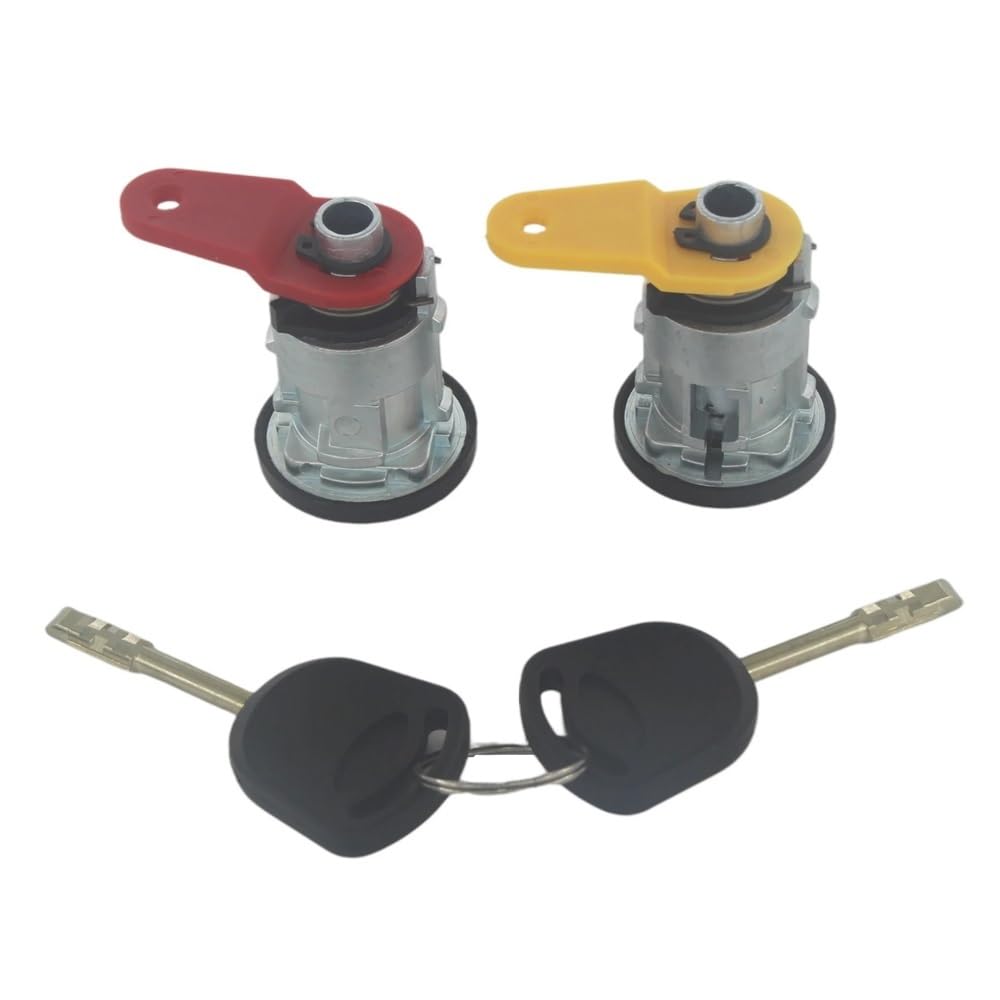 Hzsmyxgs One Color Car Lock Barrel 96Fga22050cgpa Compatible With Fiesta 1989-2002 For Ka 1996-2008 Car Ignition Door Trunk Lock Set(2Pcs L-R)