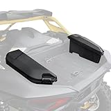 POKIAUTO 13.5L Rear Side Bed Cargo Boxes for Can-Am Maverick R, Waterproof Poly Cargo Storage Boxes Tool Bin Organizer for Can Am Maverick R X RS 2024+ Accessories, Replace #715007372, 2PCS