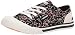 Rocket Dog Women's Jazzin Castor Floral Cotton Walking Shoe, Black, 9