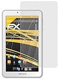 atFoliX Panzerfolie kompatibel mit Archos 70 Platinum Schutzfolie, entspiegelnde und stoßdämpfende FX Folie (2X)