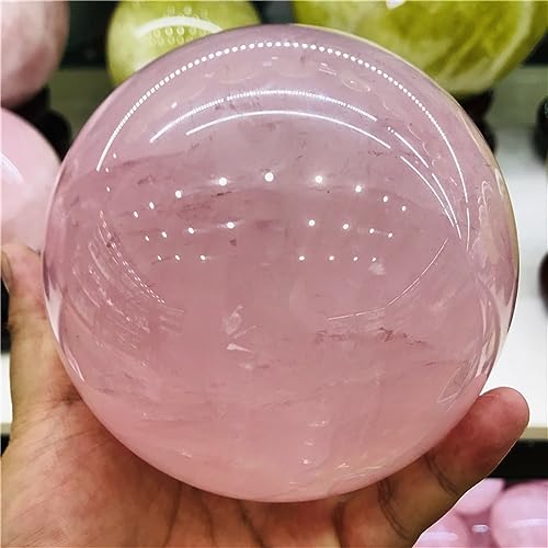 Bola de cuarzo rosa de 60mm, un regalo elegante para bodas y aniversarios 4