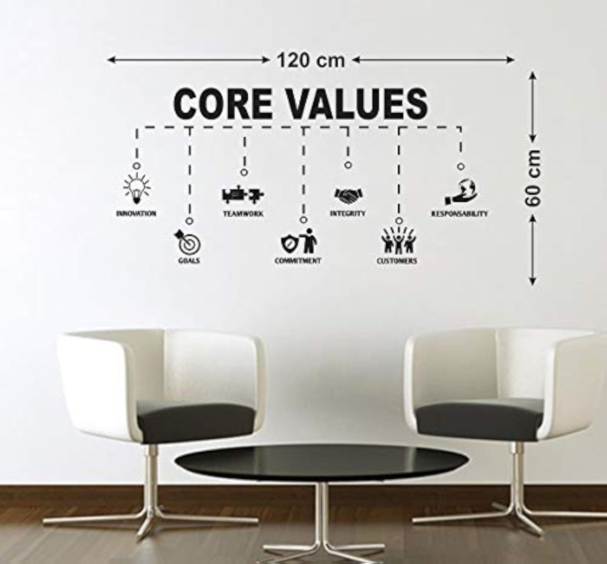Core Values Medium Vinyl Wall Sticker for Home