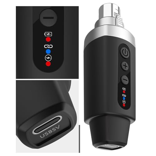 Sistema inalámbrico de micrófono LiebeWH 2.4G: transmisor y receptor XLR para micrófonos dinámicos, consolas de mezcla e instrumentos musicales (1 a 2) miniatura 4