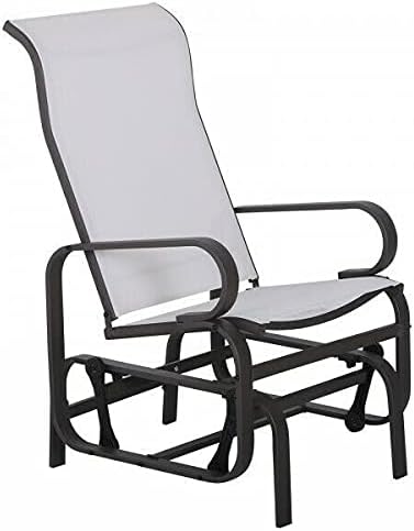 Patio Glider Armchair Metal Rocking Arm Chair Swing Garden Porch Rocker Seat