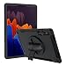 Produktbild Lobwerk 4in1 Schutzhülle für Samsung Galaxy Tab S7+ Plus Tab S T970 T975 / S7 FE SM-T730 X800 12.4 Zoll Hard Case + Standfunktion + Handgriff Schwarz