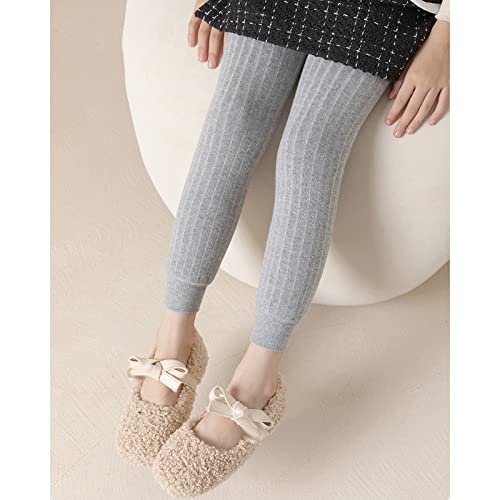 Girls Footless Knit Tights Toddler Baby Girls Cotton Thick Fleece Lined Warm Leggings Stretchy Dress Pants for Kids Socks3