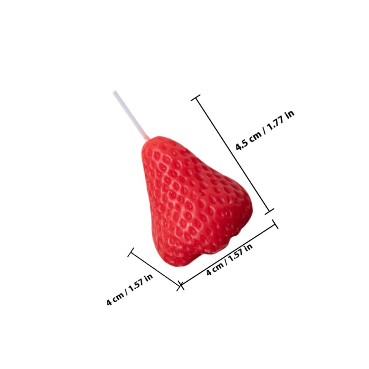 Set da 9 Candele Profumate a Forma di Fragola, Decorazione Aromaterapia per Casa e Bagno, Candele Alimentari Decorative per Feste e Atmosfera Romantica
