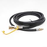 3,6 m Propangasschlauch mit 6,35 mm Schnelltrennverschraubungen für Wohnmobil-Gasgrills und Outdoor-Grillbrenner, kompatibel mit Propan-Versorgung an Bord