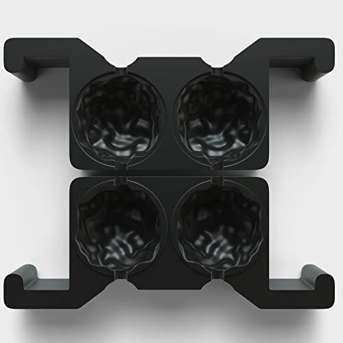 Berlinzo Additional Silicone Ice Mold - For Premium Clear Maker - Large Whiskey Ice Maker - Available Cavity 2 Balls, Cubes, Diamonds, Roses, Skulls - Only Silicone Molds, Ice Maker Not Included #TOP7