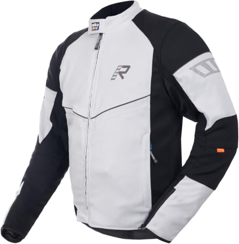 Rukka AirGobi 2.0 Giacca tessile da moto, grigio chiaro/nero, 52