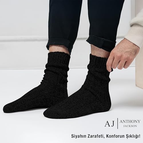 Anthony Jackson%100 Doğal Pamuktan Üretilmiş 4'lü Kutu Dikişsiz Ribana Örgü Bio Naturel Kadın ve Erkek Çorap NaturWalk (207 D - MIX1, 41-43) - Görsel 4