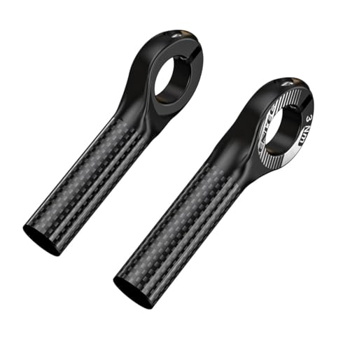 HOUSON Fahrrad Lenkerenden, Carbon Lenkerhörnchen Handlebar Grips MTB Bar Ends Lenkerhörnchen Lenkergriffe MTB Bike Fahrrad Lenker Griffe 22.2mm