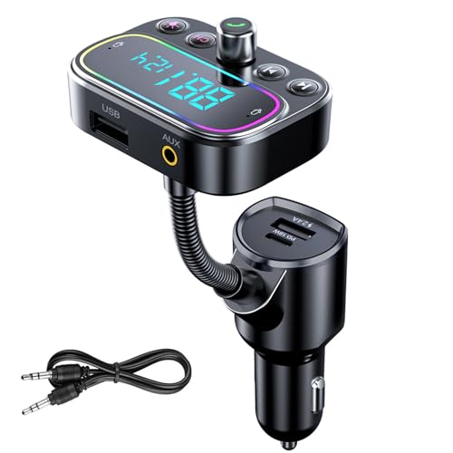 Bluetooth FM Transmitter 3 USB Ports Lossless Music Hands-Free Calling Wireless FM Transmitter
