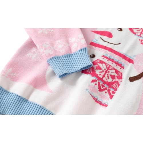 Image of Ugly Christmas Sweater for Girls Funny Xmas Knit Pullover Shirts Kids Child Holiday Jumper Tops Outfit 2-14 Years