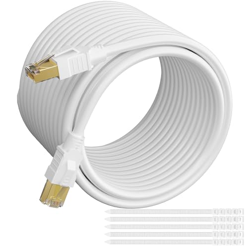 CAT 6E/7 Ethernet Cable 100ft S/FTP, 10Gbps, Outdoor/Indoor