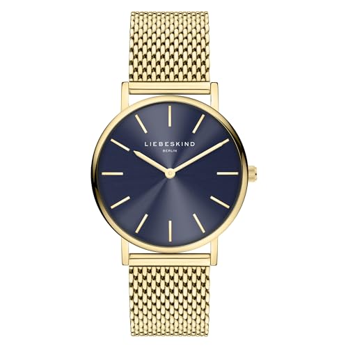 Liebeskind Berlin Damen Armbanduhr LT-0487-MQ Edelstahl in IP Gold am Edelstahlband