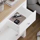 Vida Designs Arlington 2+2 komoda szafka do przechowywania nowoczesne meble do sypialni (biała)