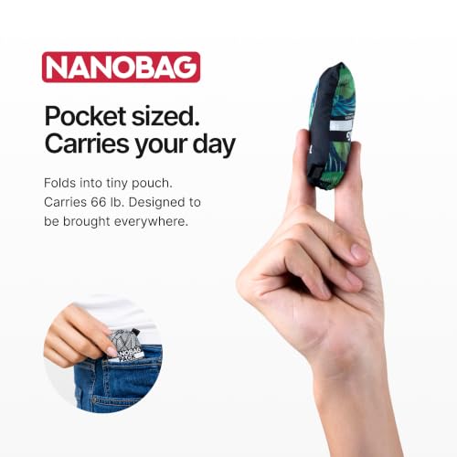 Image of Nanobag Pack 14L Packable Foldable Drawstring Backpack For Men & Women | 0.95 oz Portable Collapsible Pocket-Sized for Everyday Use, Hiking & Travel